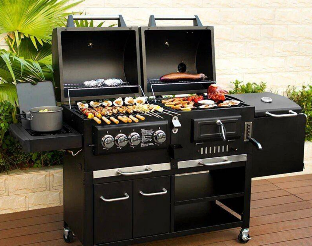 Outdoor Large Gas and Charcoal Grill – Poolmere